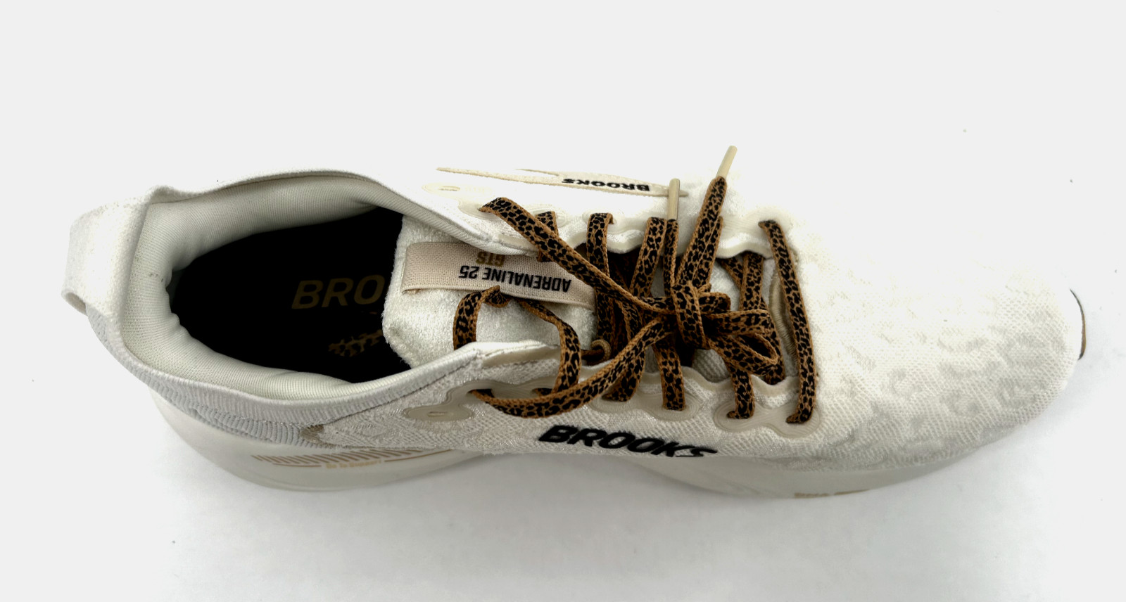 Brooks Adrenaline GTS 25 Women’s Running Walking Shoes Coconut Crème Leopard