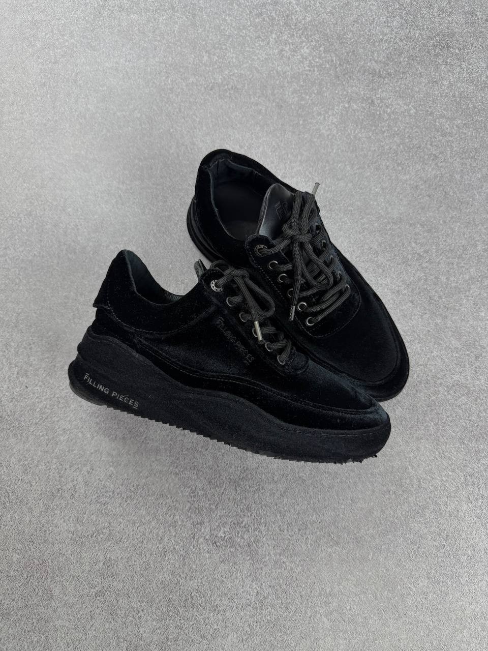 Filling Pieces Low Eva Velvet Black Sneakers Size 38 Duties Paid (USA)