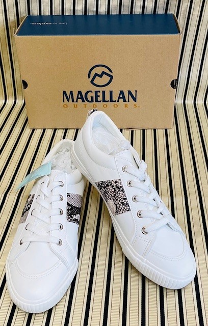 Magellan Outdoors Women’s Clara Casual Shoes Size: 11 , White.
