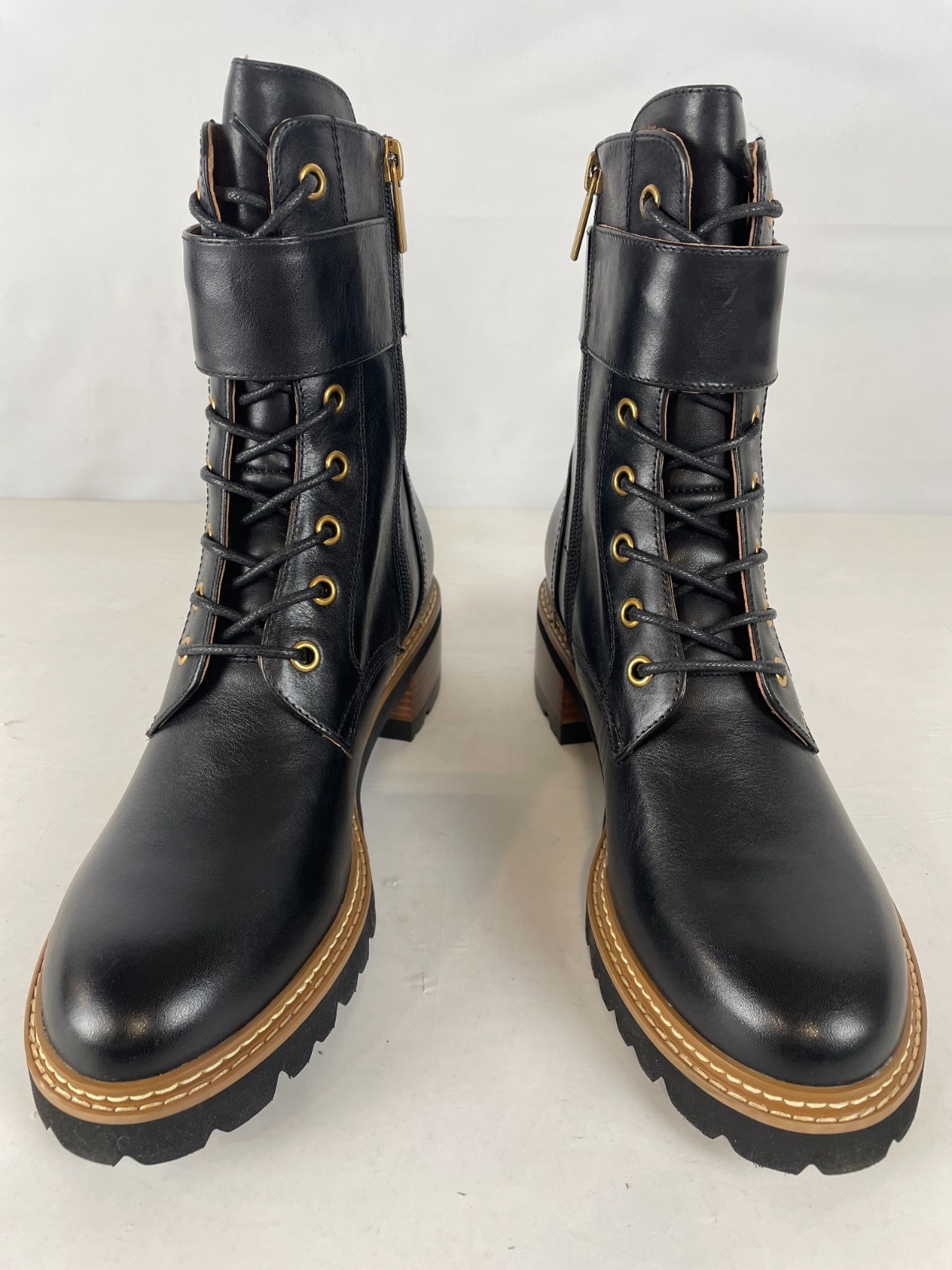 EOS Line Women’s Combat Boots, Black, US 9.5-10 / EU 40