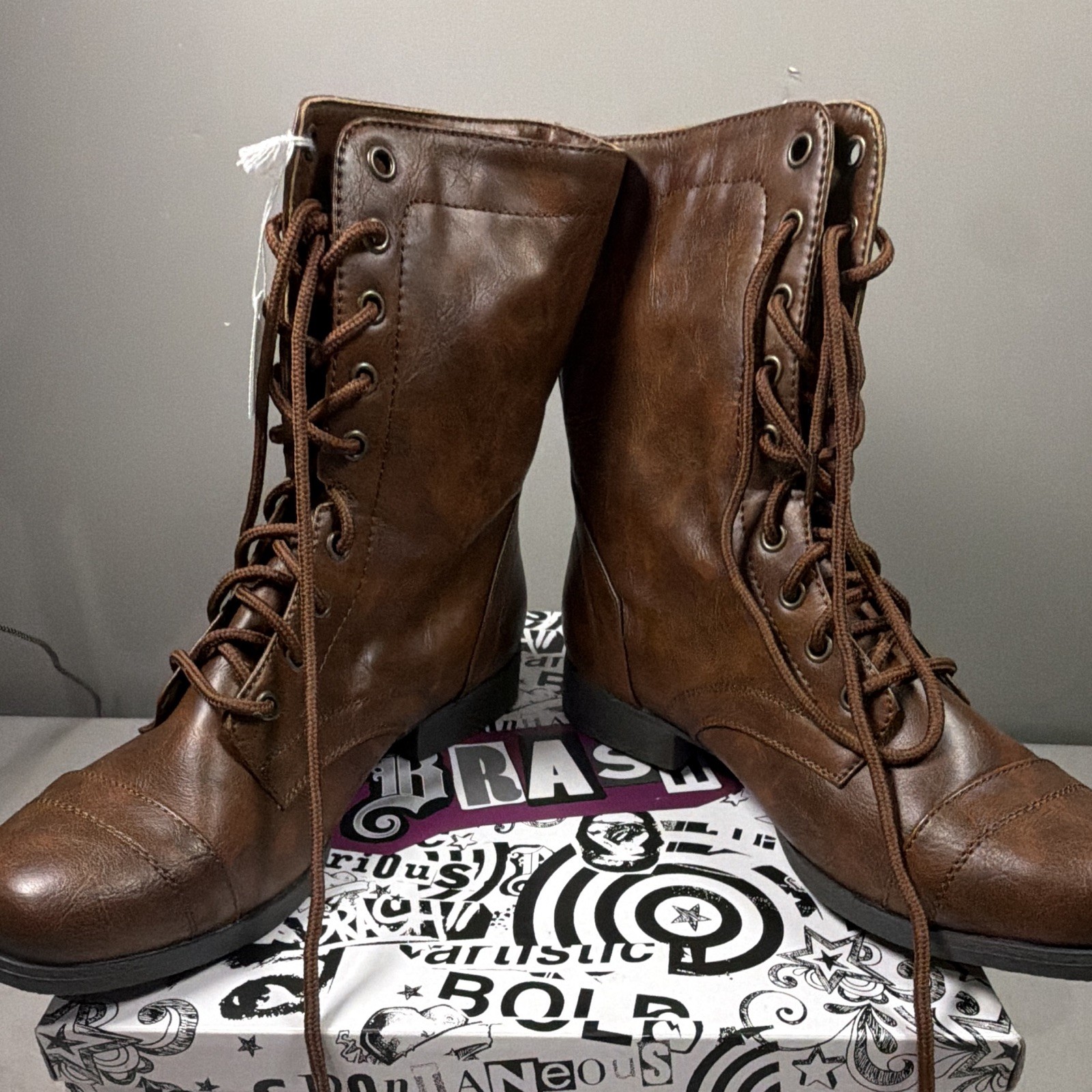 Brash Woman Boots Tanner Size 9 Brown 9.5 Inch Tall