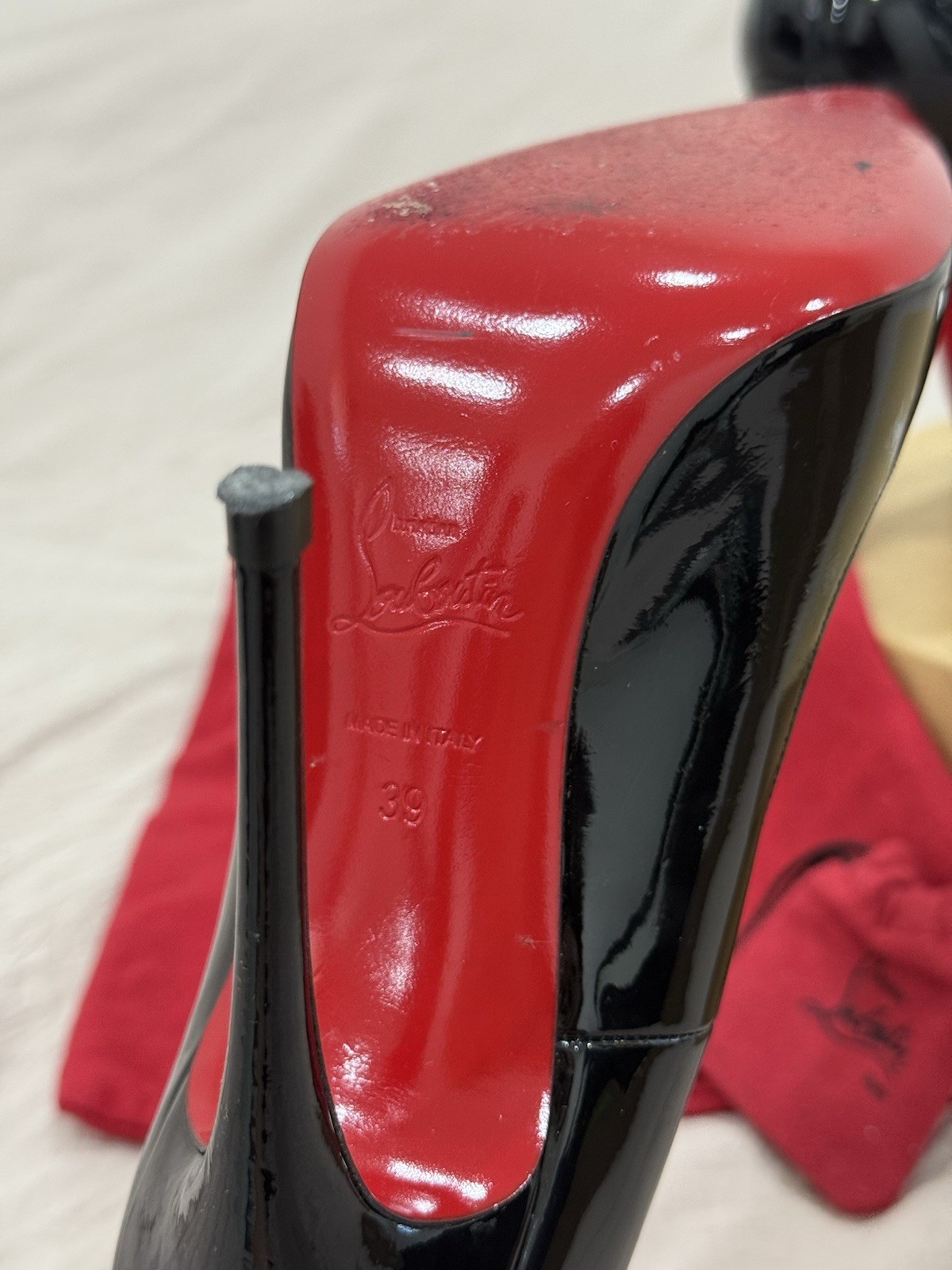 Christian Louboutin So Kate Pointed Toe Pump – Black, Size 39