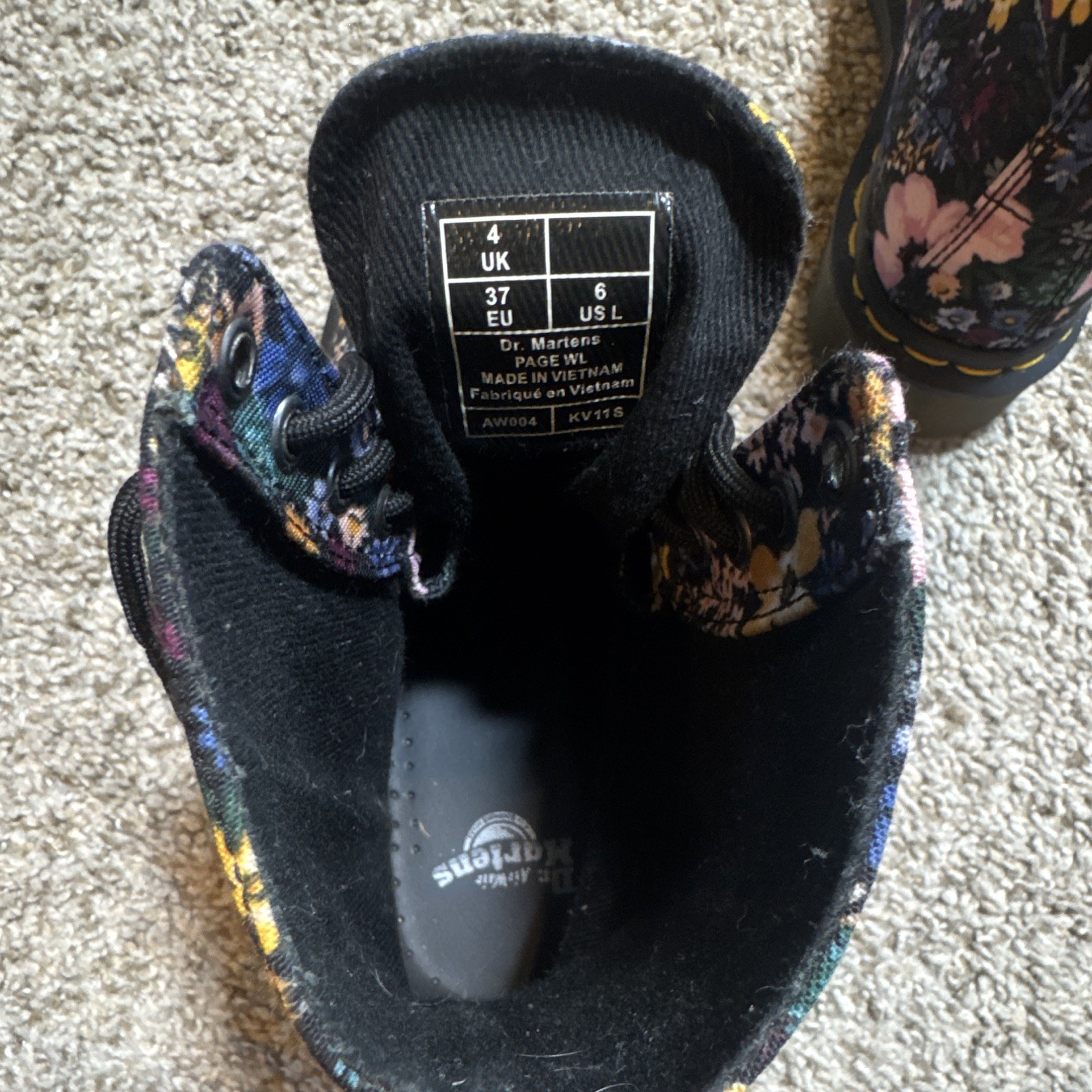 Dr Martens 1460 Pascal Wanderlust Flowers Floral – RARE! – Boots – Ladies Size 6