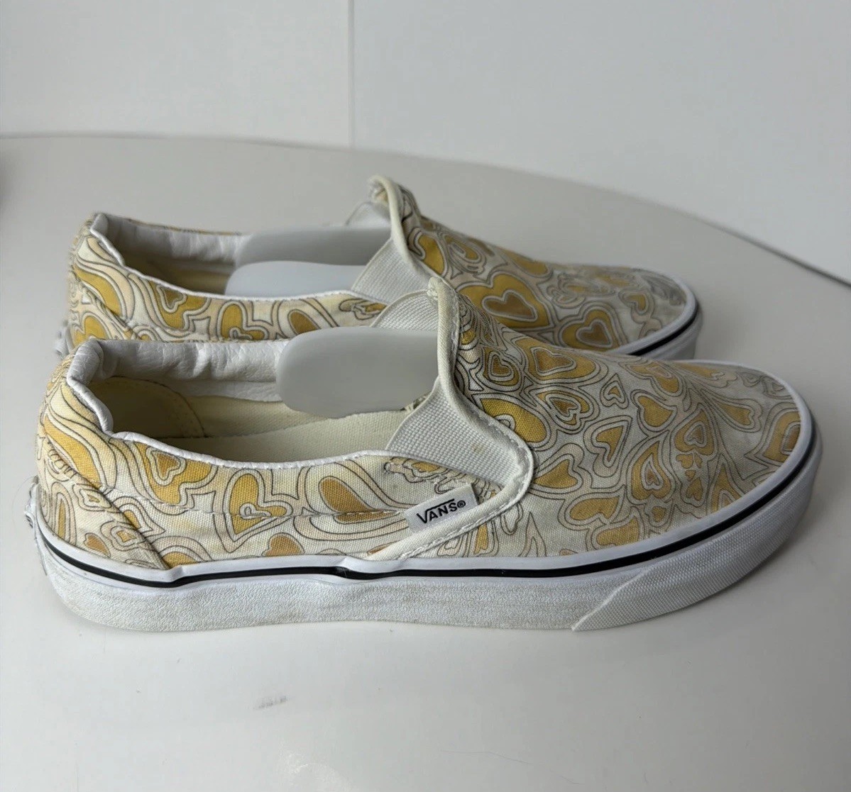 Vans Paul Van Doren Artwork Multi-Hearts Slip On Sneakers W9/M7.5
