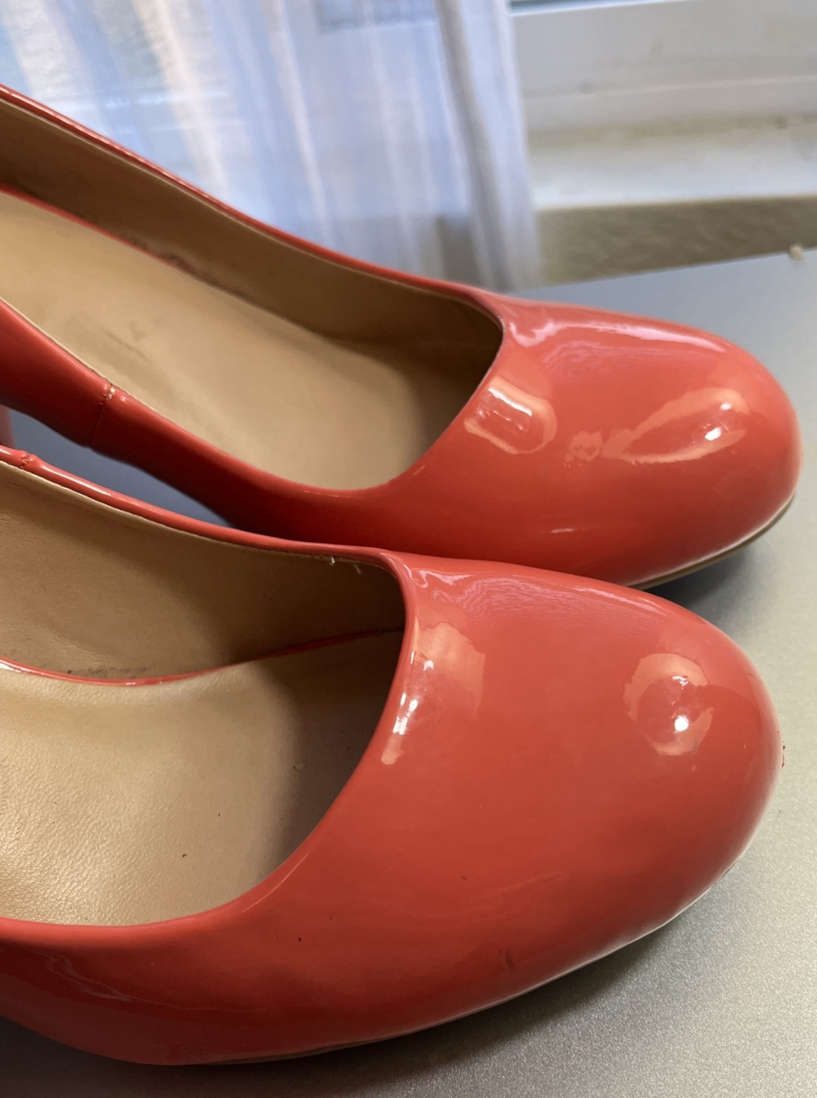 Mix No. 6 Selisa Pink Salmon Patent Leather Pumps Size 8