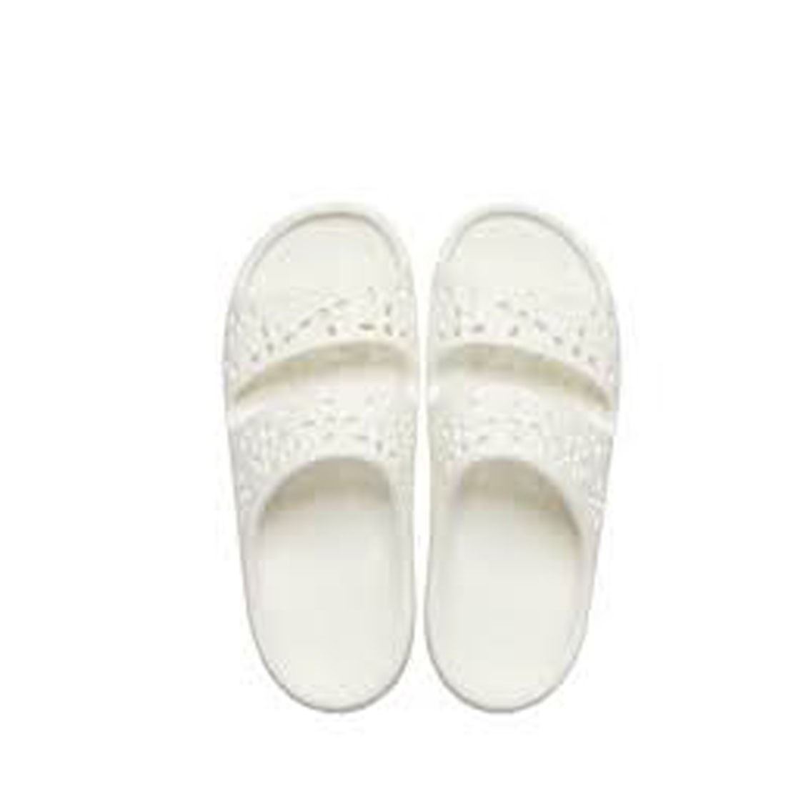 Crocs Classic Floral Cutout Sandal Chalk White Women Strappy New 210966-0WV