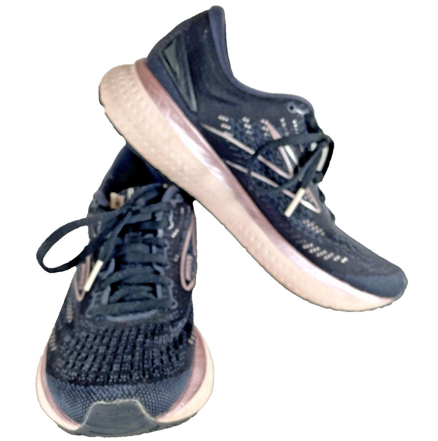 Brooks Glycerin 19 Women’s 8 B (Med) Running Shoes Sneakers Black Metallic Pink