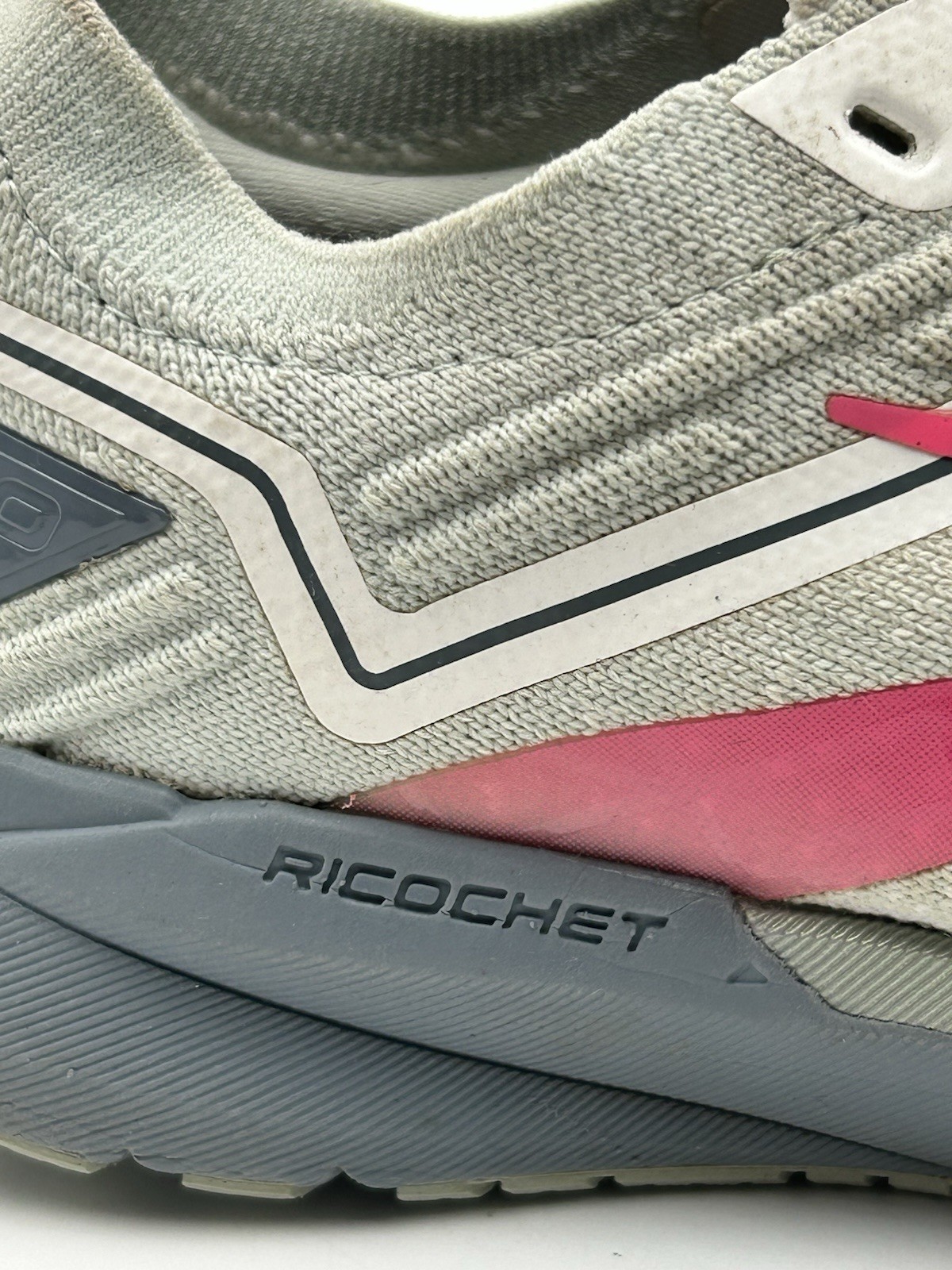 Women’s 8.5 Brooks Ricochet 3.0 Running Shoes Gray Pink Sneakers