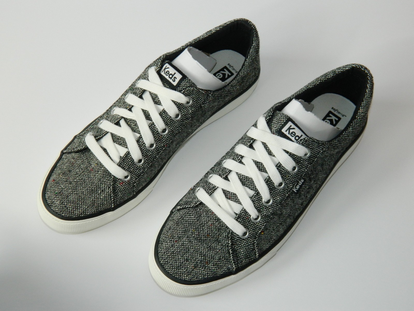 Keds Women’s Jump Kick Tweed Sneaker Black/White Women’s Size 10 *New*