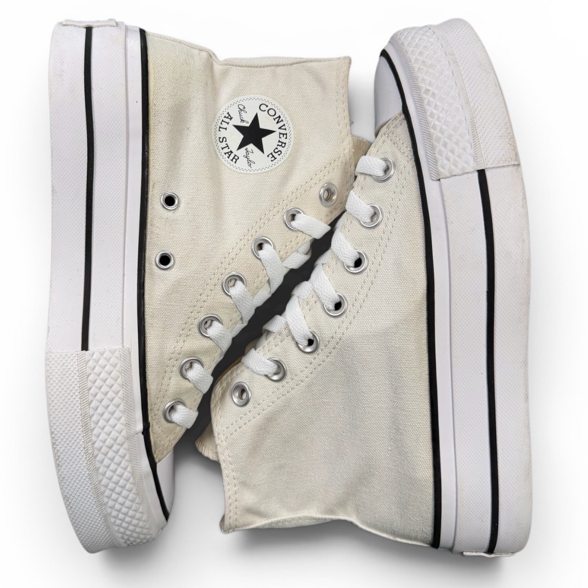 Converse Chuck Taylor All Star Platform High Top Women Size 5 Cream 560846C