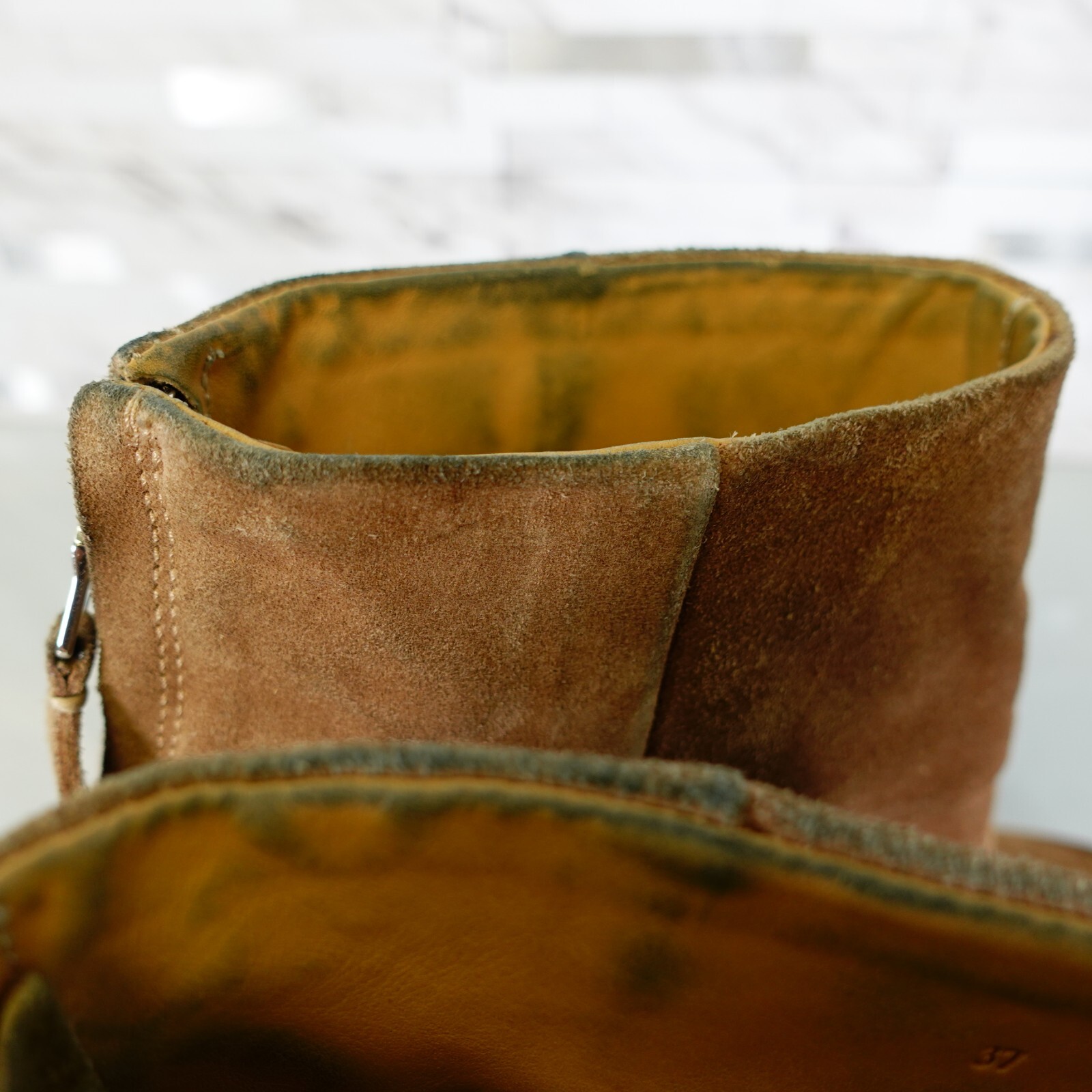 Coastal Cowgirl RAG BONE Boots Womens 6 37 Camel Tan Indie Sleaze Suede Heels