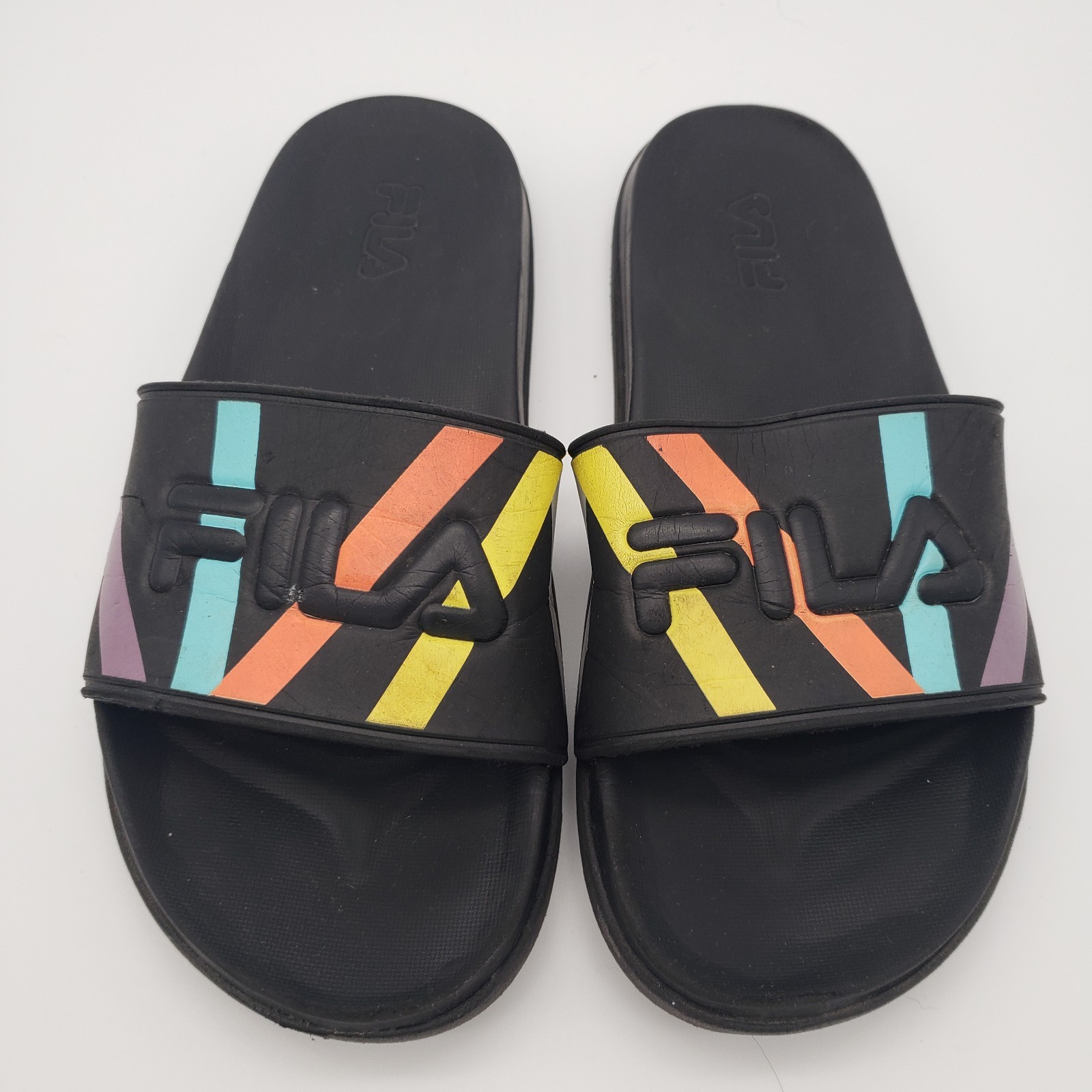 Fila Drifter Lux Stripe Slide Sandals Women’s Size 7