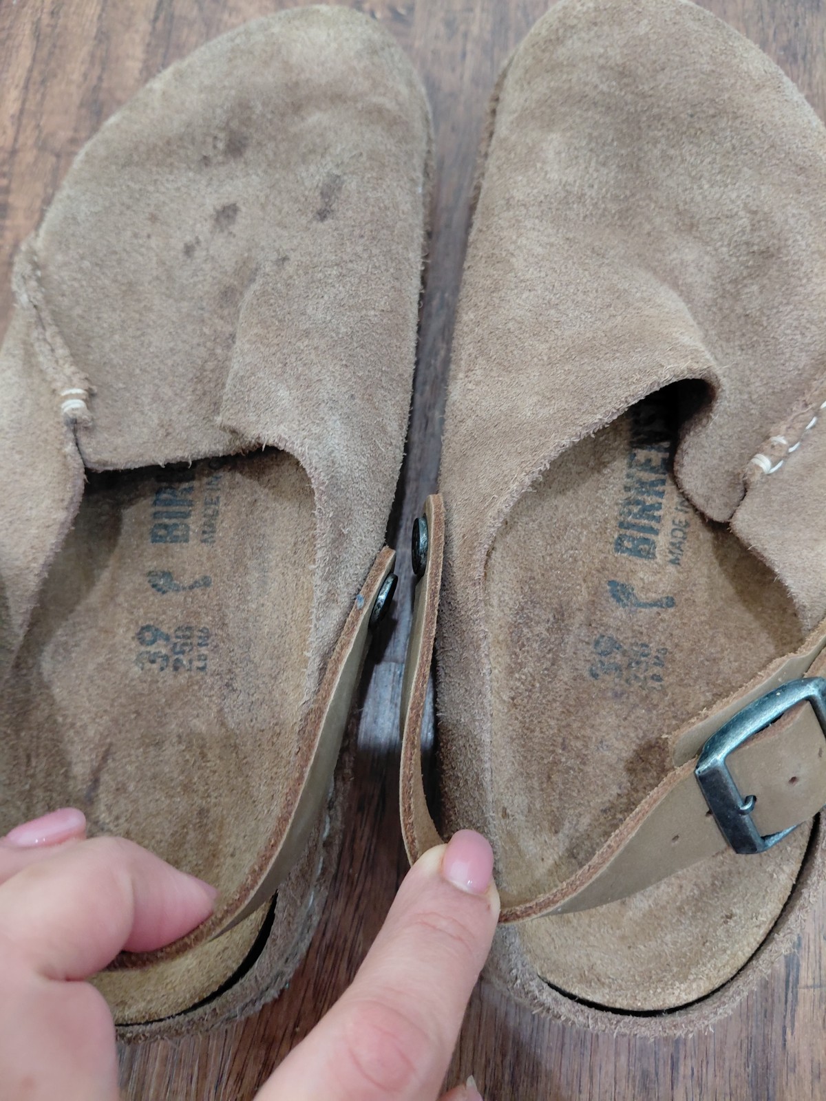 Birkenstock Lutry Premium Slip On Walking Clogs Taupe Women Size 39EU 8US Narrow