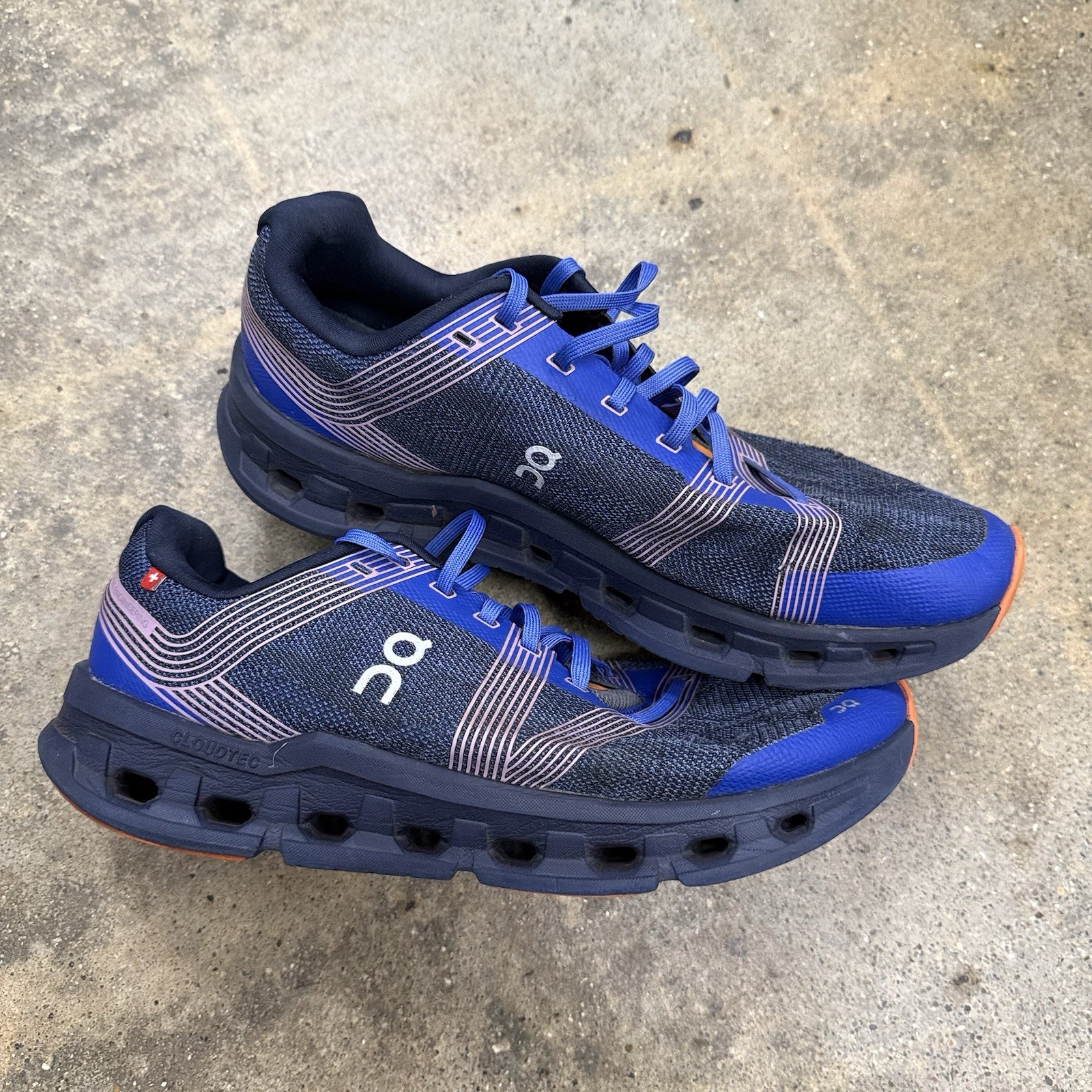 On Cloud Cloudgo Sneakers Shoes Indigo 55.98233 Womens Size 10.5 *SMALL RIPS*