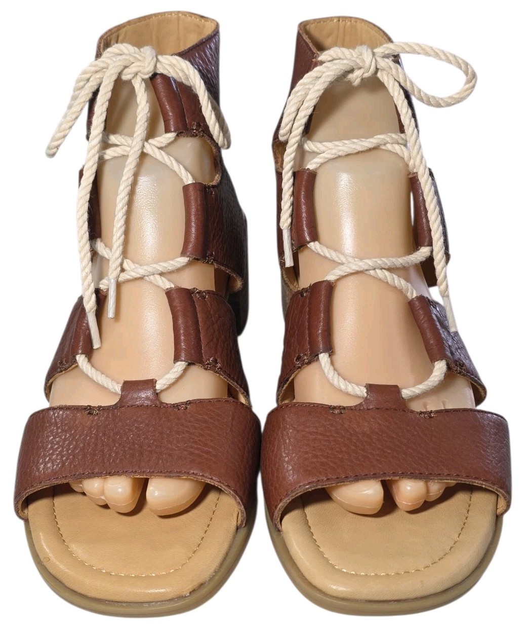 Sperry Top Sider Leather Sandals Womens Size 8 M Vivienne Lia Lace Up 80993 NEW