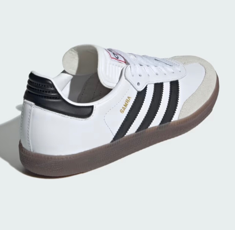 Women’s adidas Samba Indoor Soccer Shoes White Black Gum IH6001 Unisex