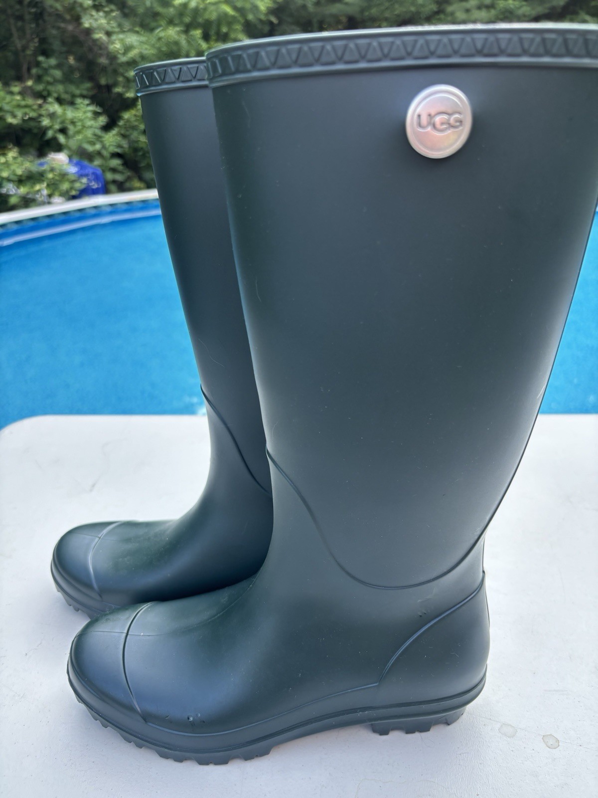 UGG Rain Boot Women’s US 6 Knee High Waterproof Shearling Lined inside Bottom