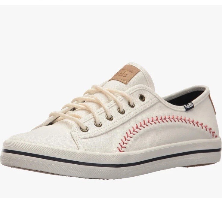 Keds Women’s Kickstart Pennant Baseball Stitch/Cream Sneaker Size 10 NIB