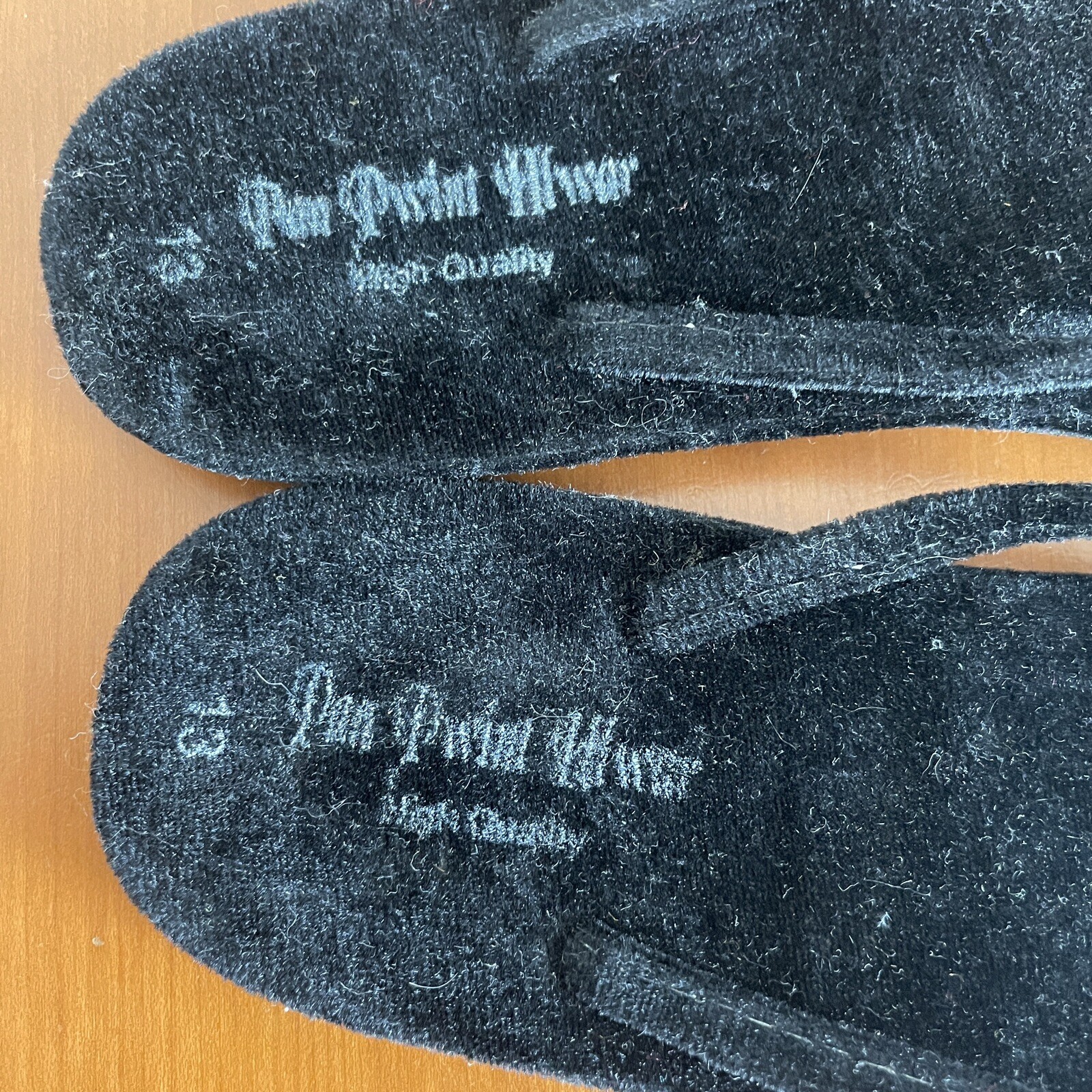 Black Velvet Flip Flops Burma Myanmar Ladies 9 Mens 7 Asian Thongs 8.5 9.5 7.5