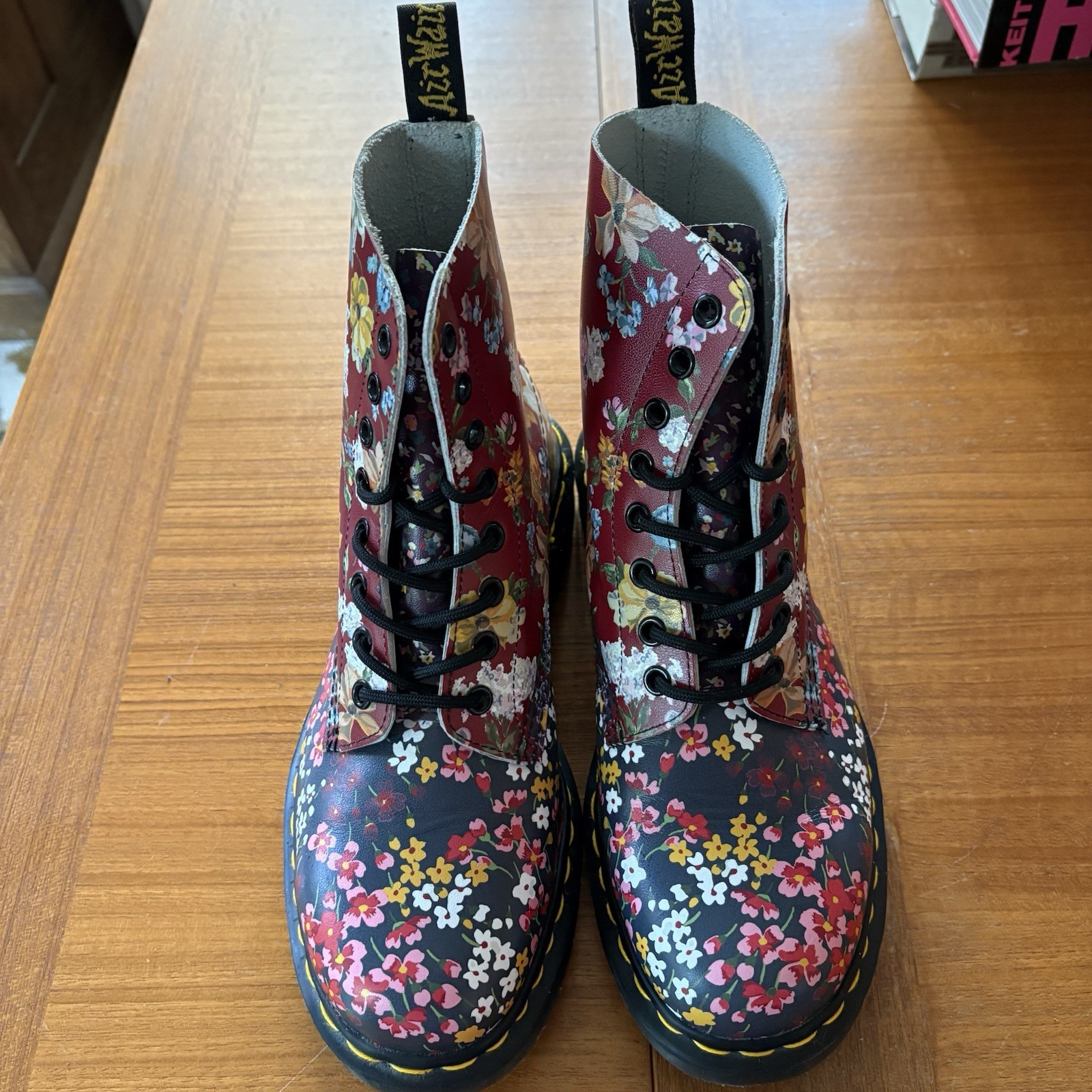 Dr. Martens 1460 Wanderlust Floral Pascal Leather Boots Docs NEW W9
