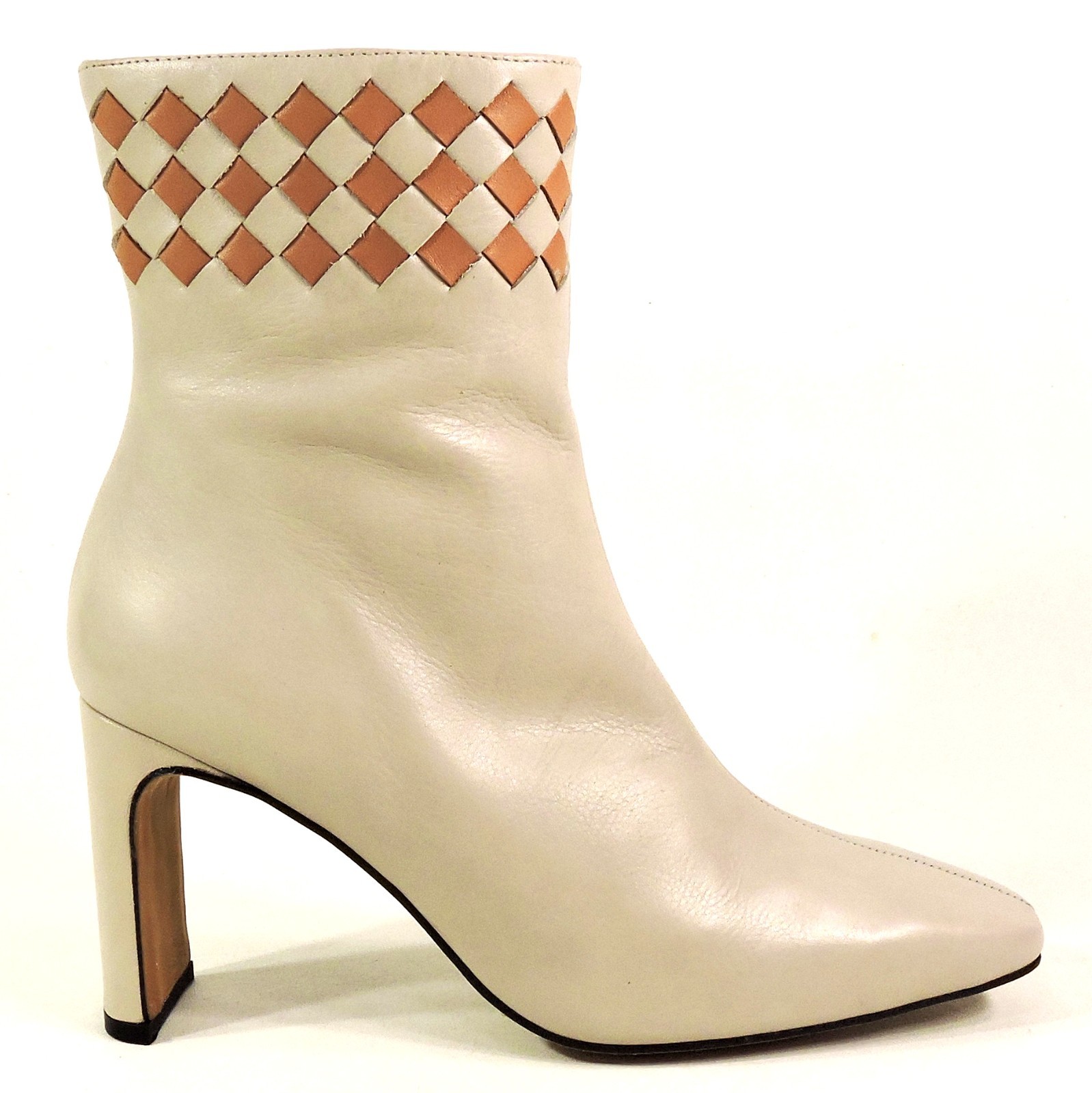 ANGEL ALARCONE ⚜GREY SOFT LEATHER COMFORT ANKLE BOOTIE