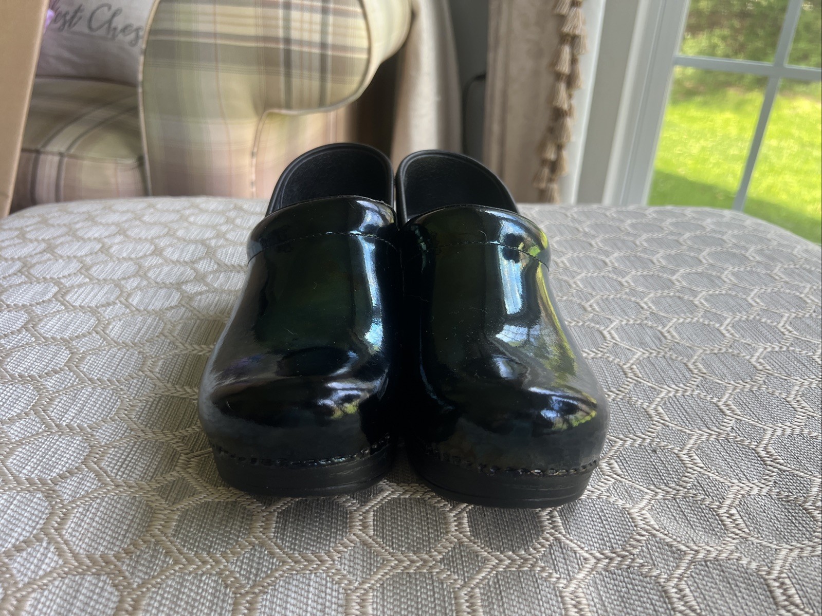 Dansko Professional Black Patent Leather Nurse Clog US 6.5 – 7 EU 37