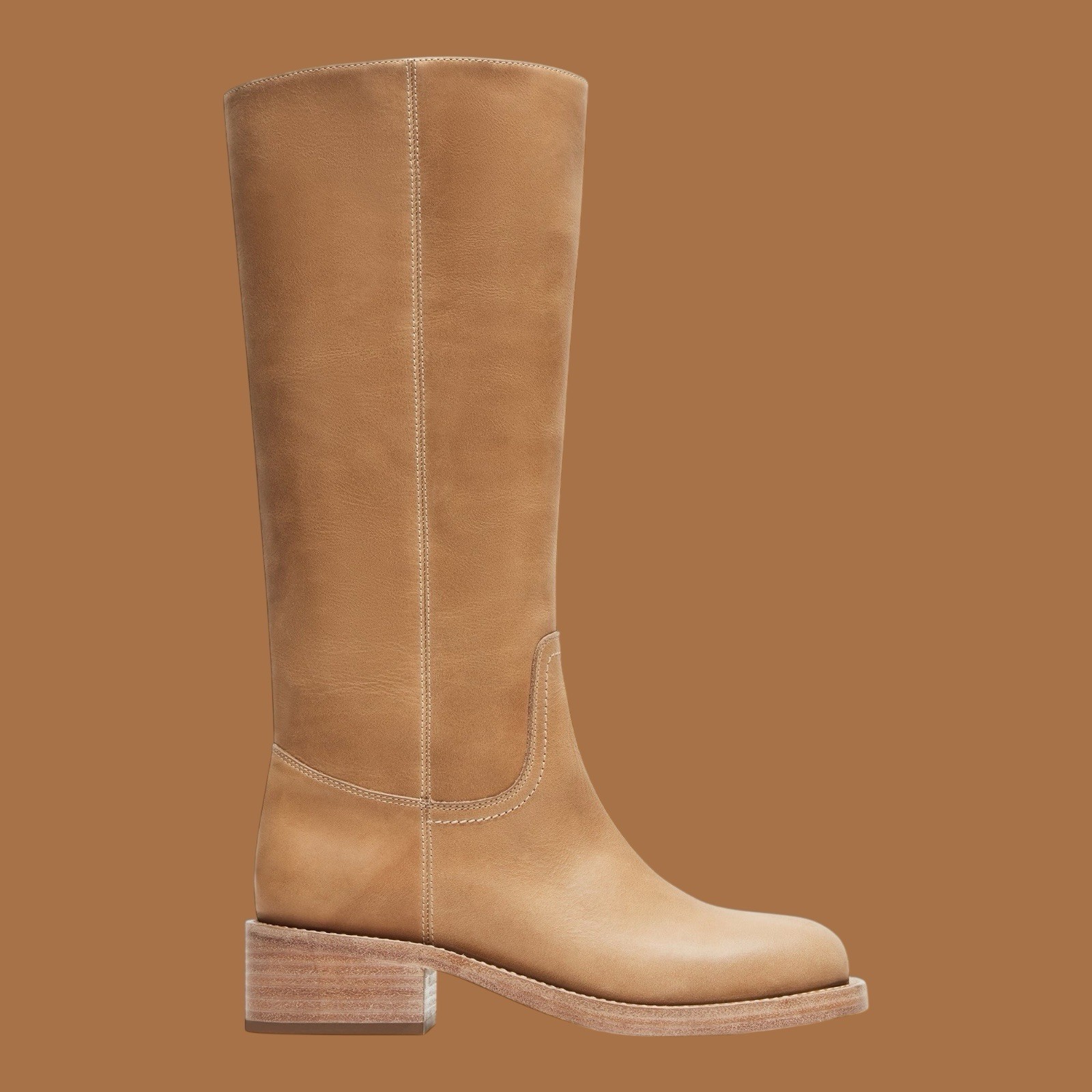 Steve Madden Women’s Riggs Banana /Rust/Black Leather Boots (Sizes 6- 8 US)