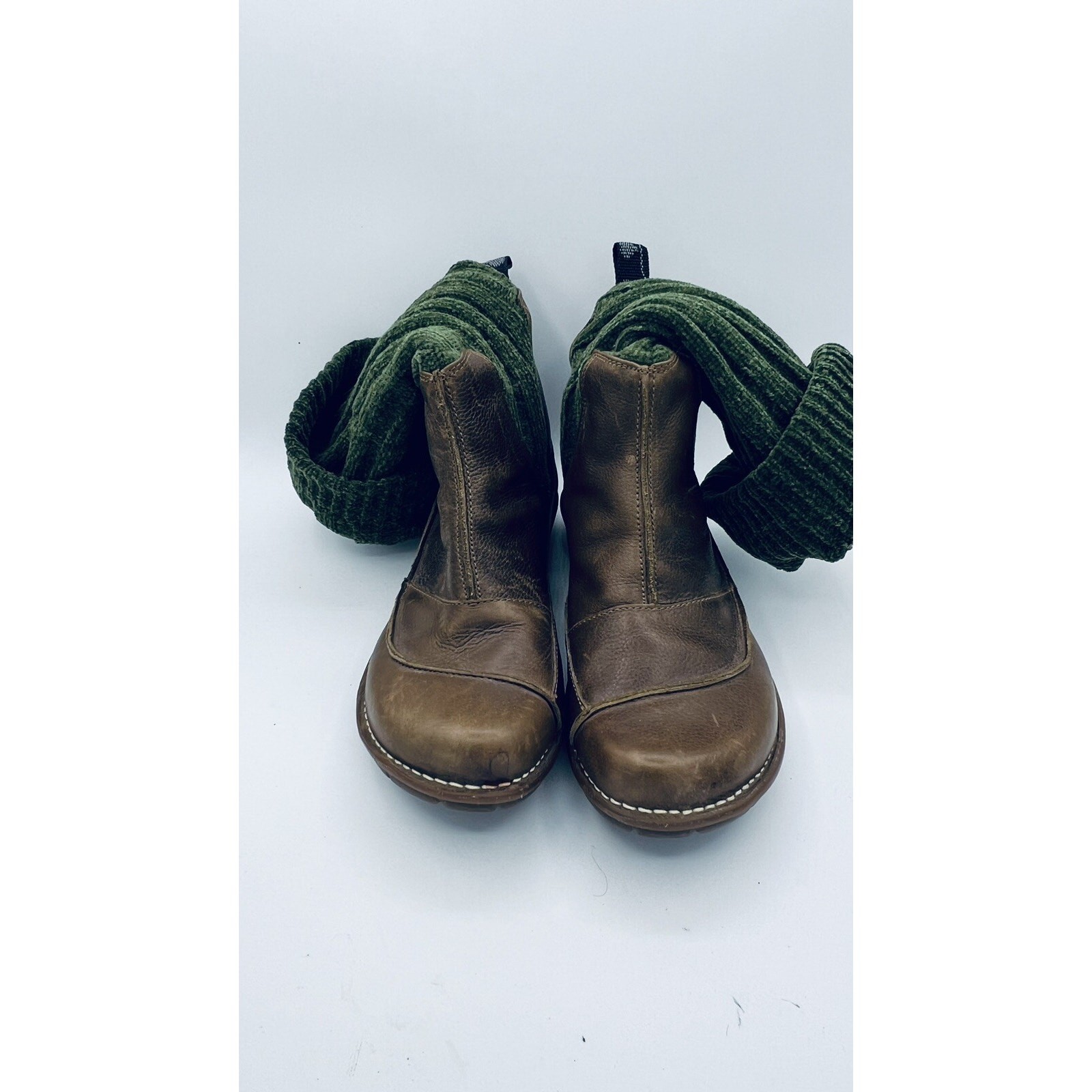 The Art Company Brown Leather Sock Boots US 8 Great Condition