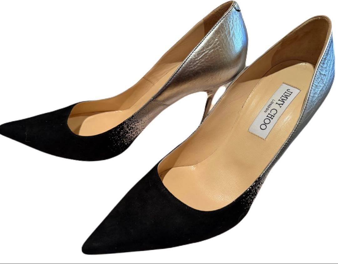 Jimmy Choo Black Silver High Heel Pumps JIMMY CHOO