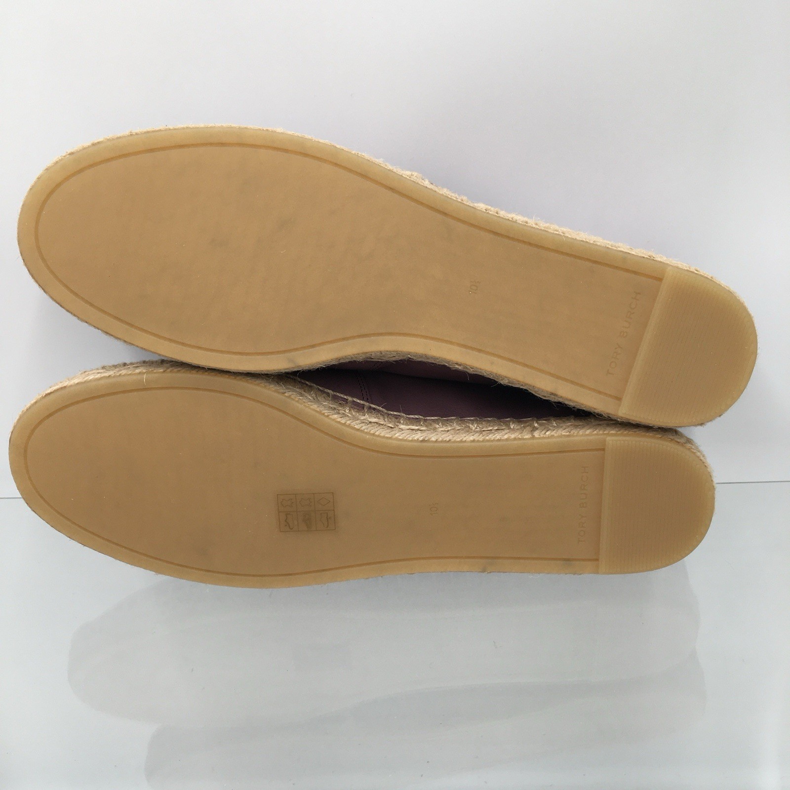 TORY BURCH – ELEANOR – Cipria- Goat Leather Women’s Espadrille Size 10.5 M