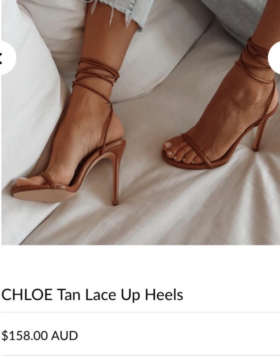 Covet Shoes Chloe Strappy Nude Heels. New with box. Never worn. Size 36.