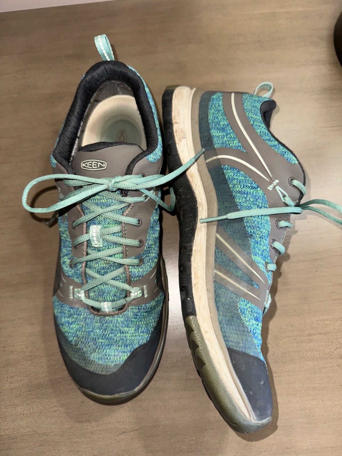 KEEN Terradora Waterproof hiking shoes sz 10.5 Green EUC