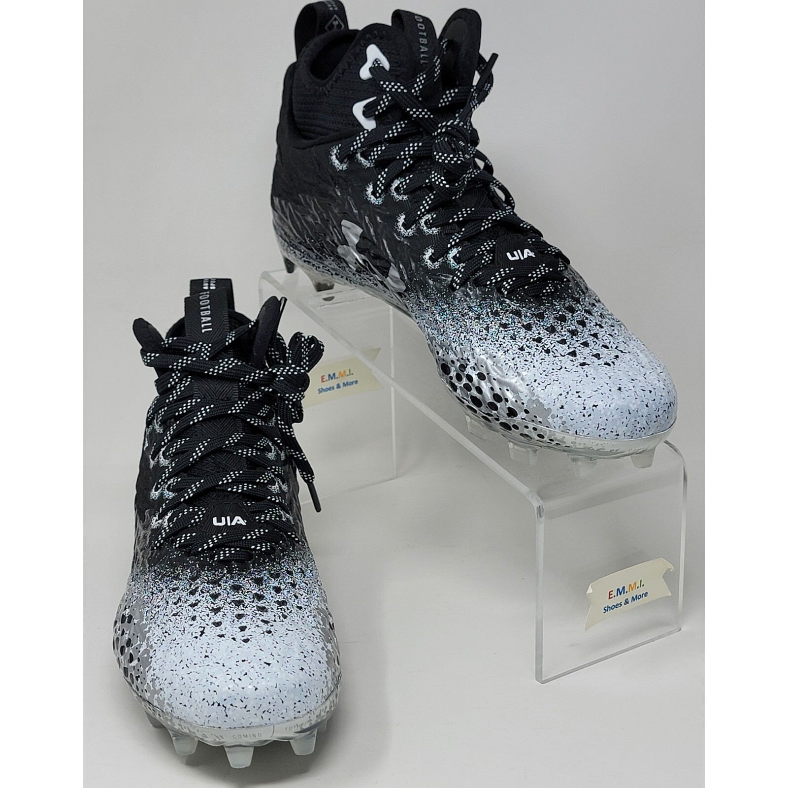 Under Armour Spotlight Clone MC Black 3026343-001 Womens Size 9 Football Cleats