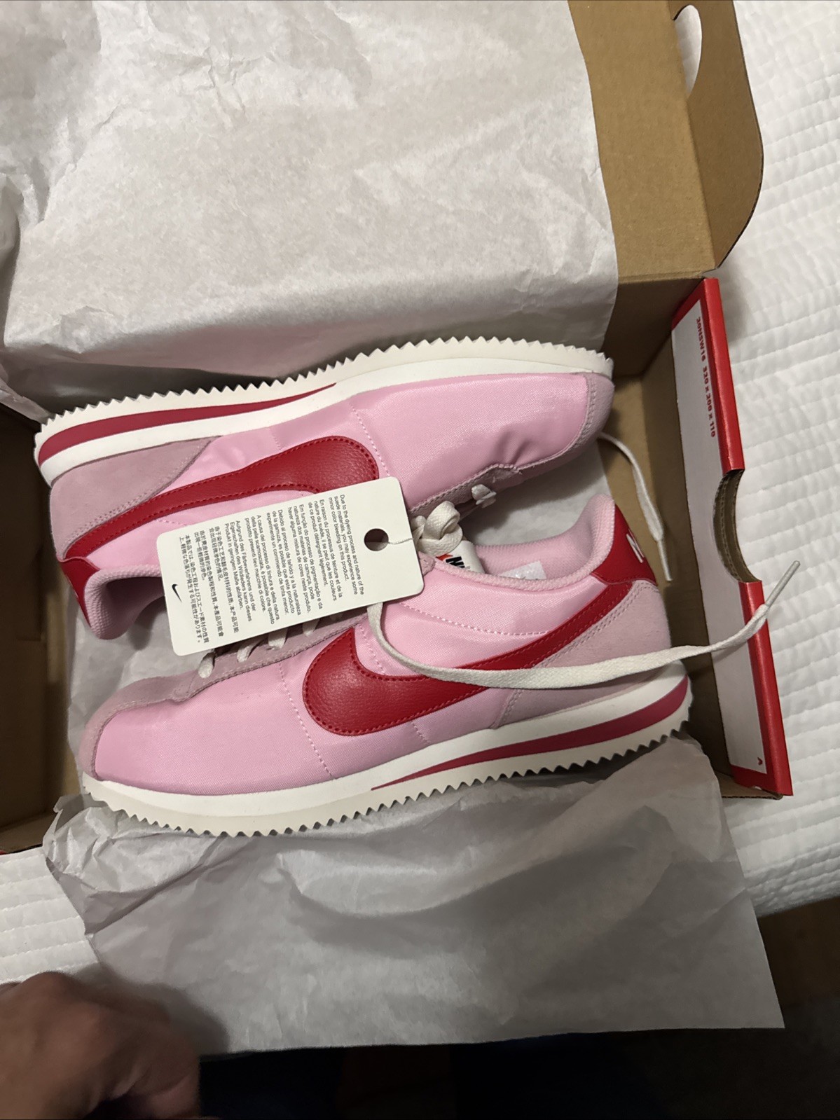 Nike Cortez TXT Women’s Size 9 Soft Pink Red HF9994-600
