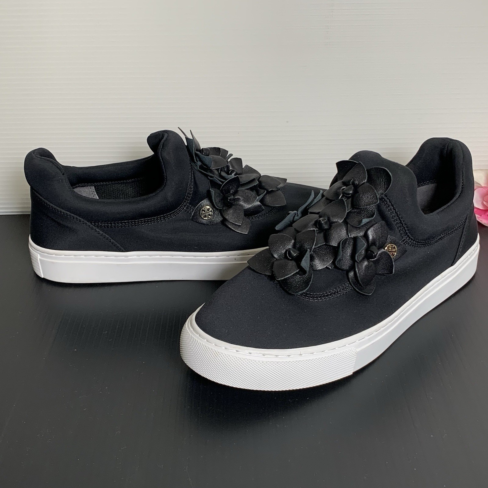 Tory Burch – Blossom Neoprene Floral Slip On Sneakers – Size: 9.5 M