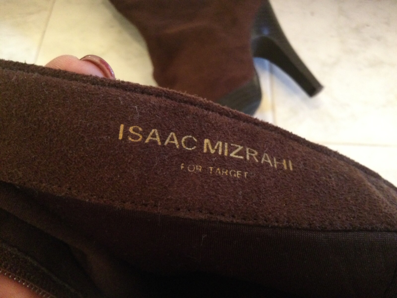 Isaac Mizrahi for Target Brown Ankle Boots Heels Women’s Size 8.5M