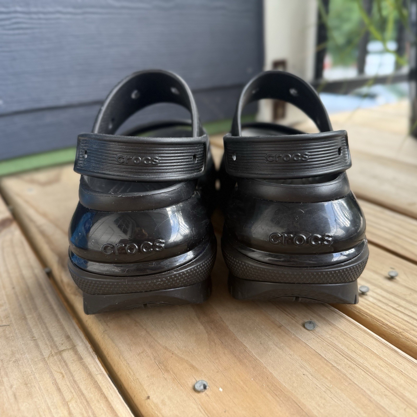 Crocs Mega Crush Platform Sandals Black Women’s 8/Men’s 6