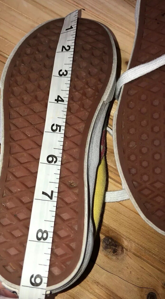 VANS Authentic Van Doren Hawaiian / Red Yellow Women 5 / Men 3.5 Tropical Rare.