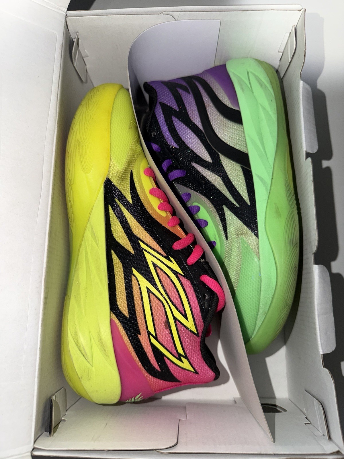 PUMA MB.02 Rick & Morty Low Top Lace-Up Basketball Sneaker Yellow/Green
