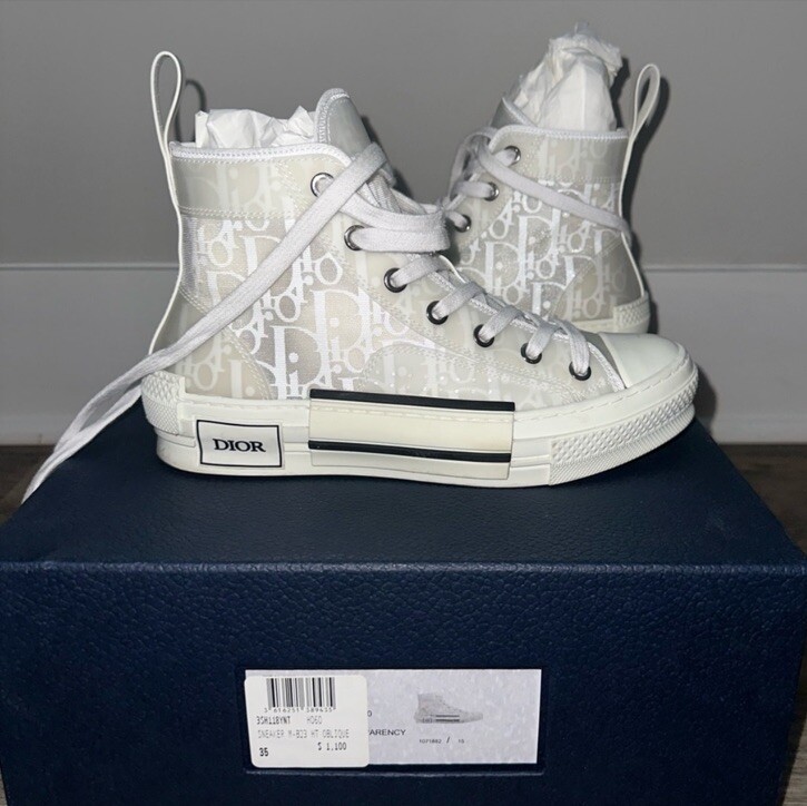 DIOR B23 High Top Sneakers White