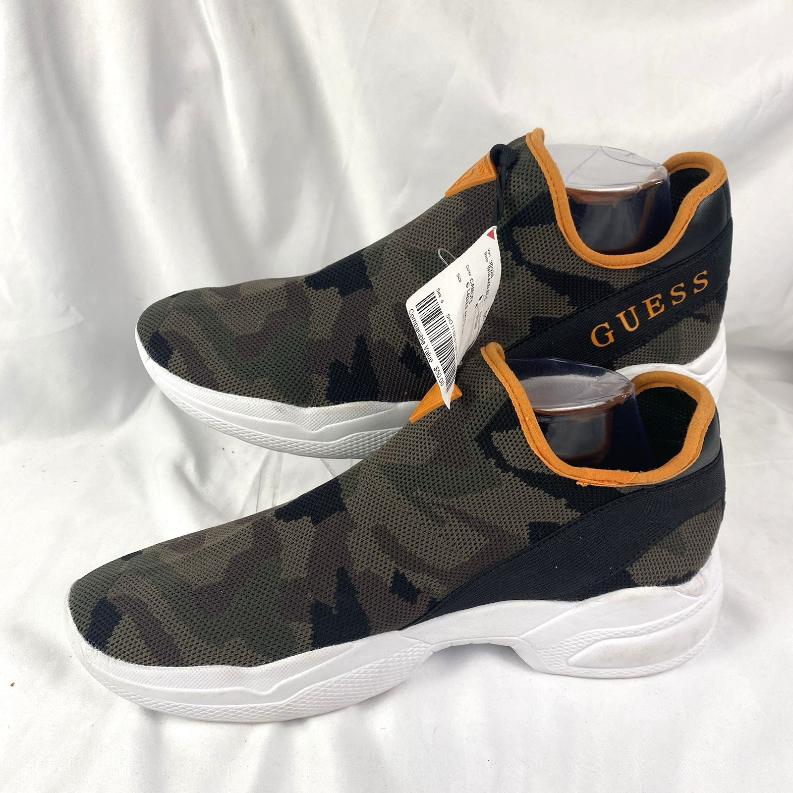 Guess Camo Slip-On Shoes Women’s 11M Camouflage Brown Black Green Sneakers NEW**