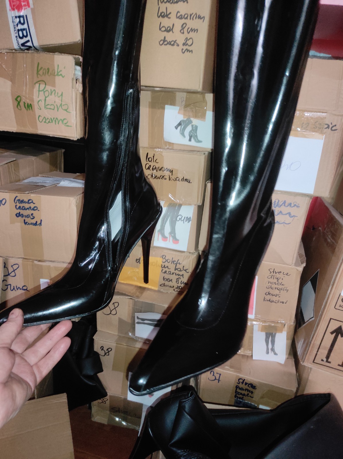 Handmade Boots Trousers Latex Rubber Heels 13cm Many Colours 41-47 Poland
