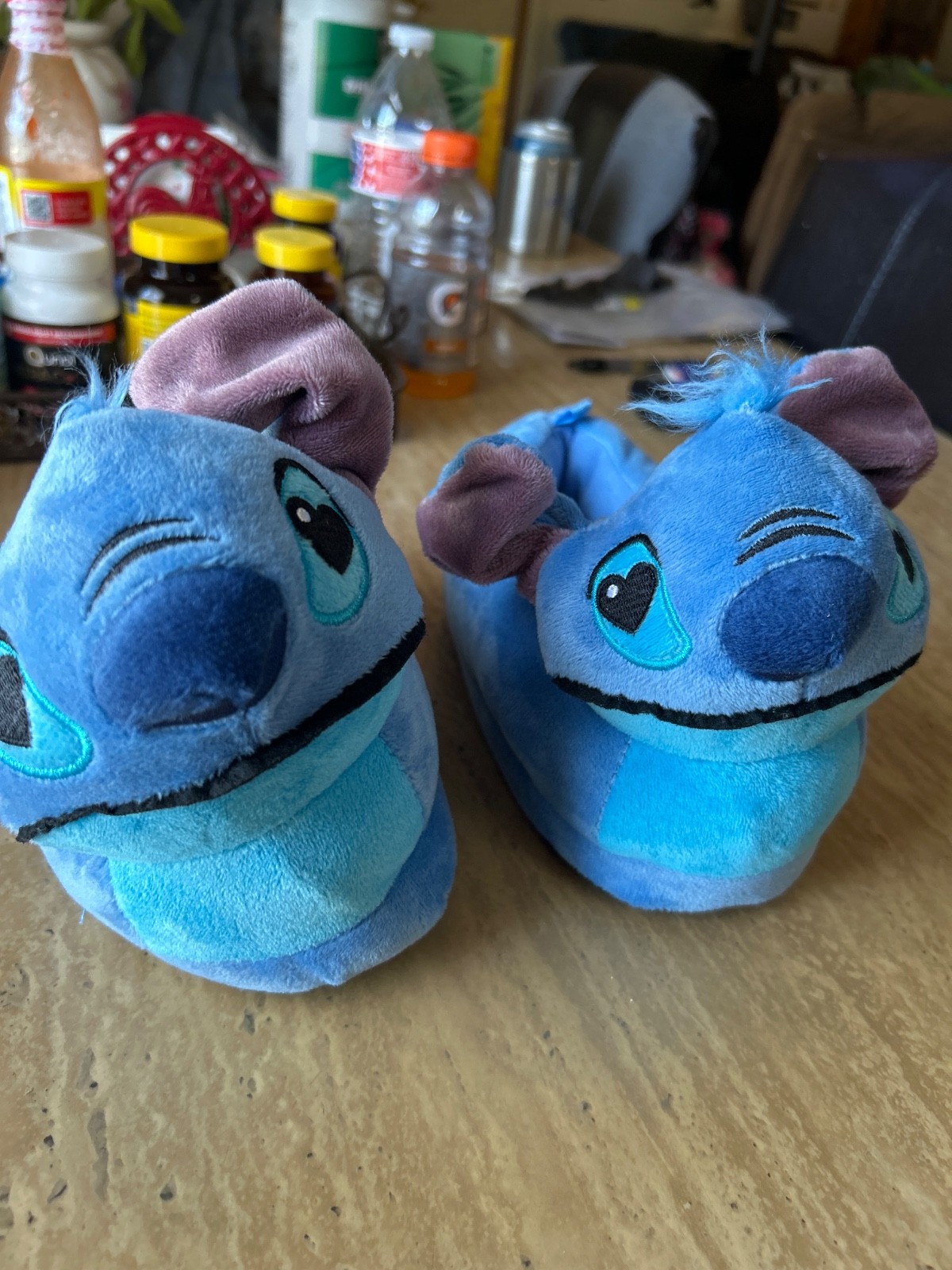 stitch slip on slippers kids size 13/1