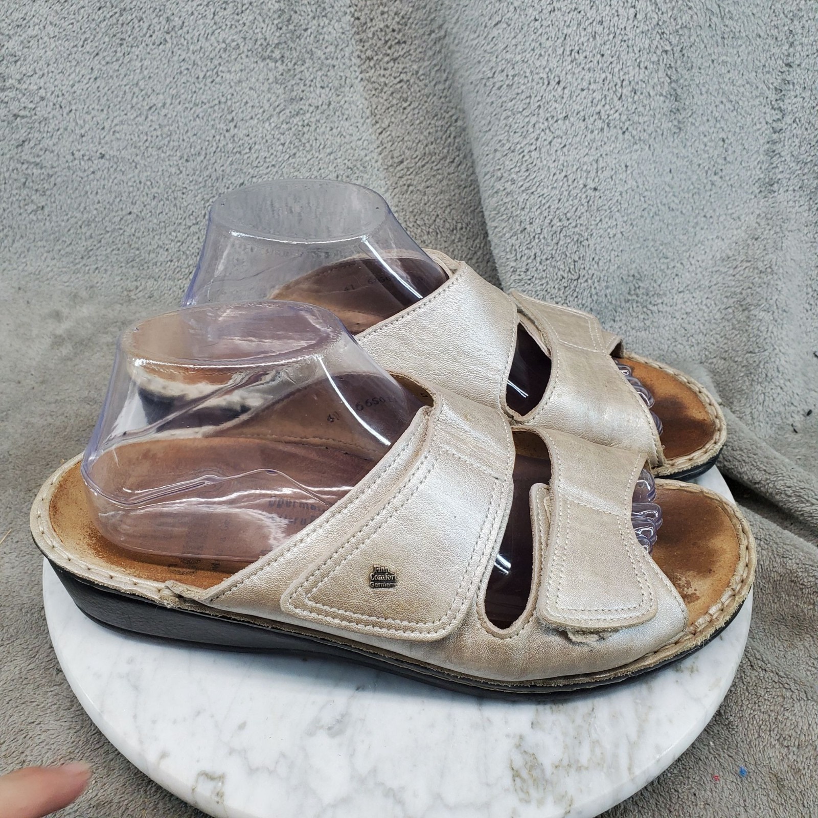 Finn Comfort Shoes Womens Size EU 41 US 10 Sansibar Jamaika Beige Sandals *Read*