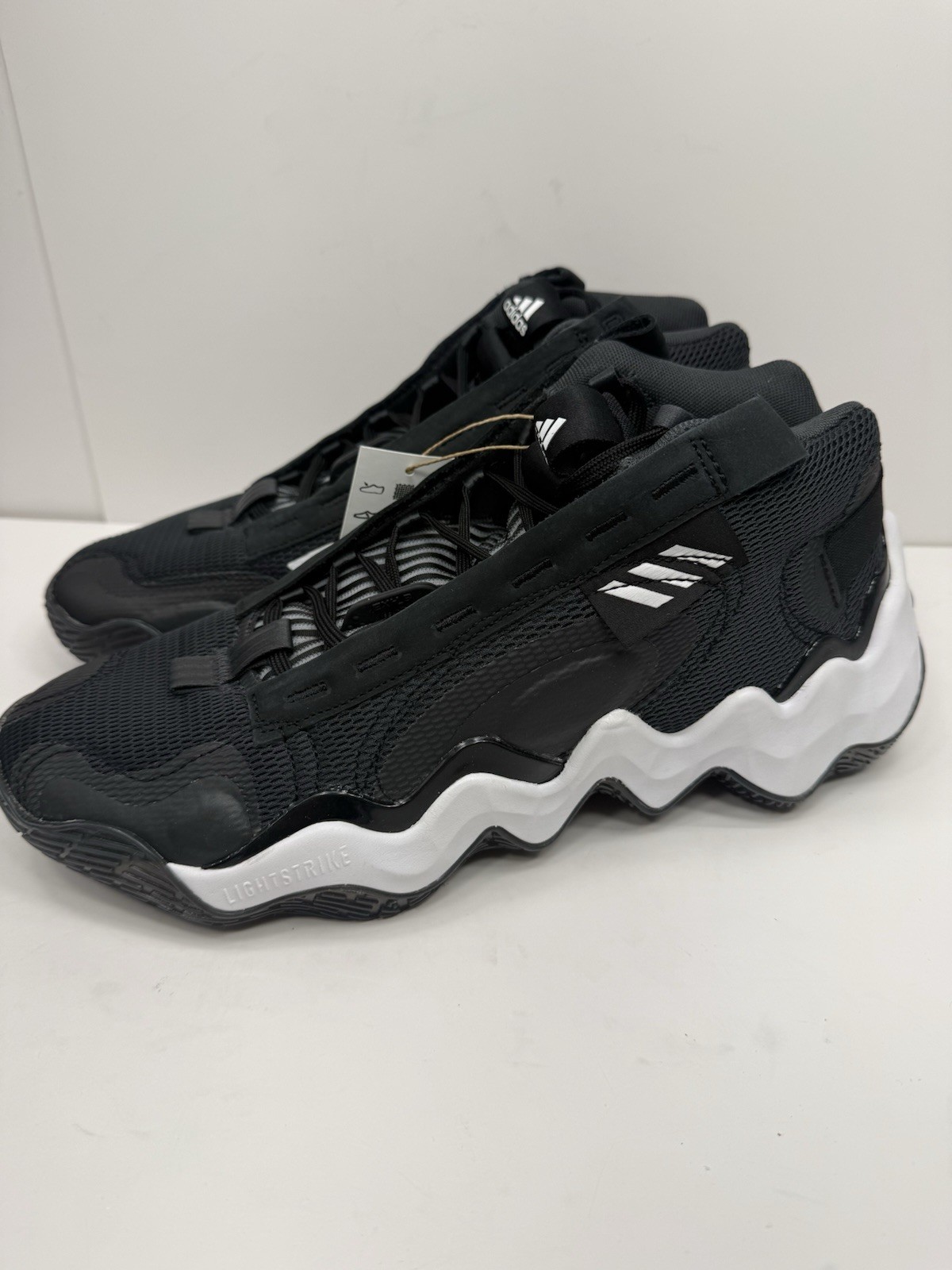 Adidas Exhibit B Candace Parker Womens Basketball Shoes Mid Black White Size 11