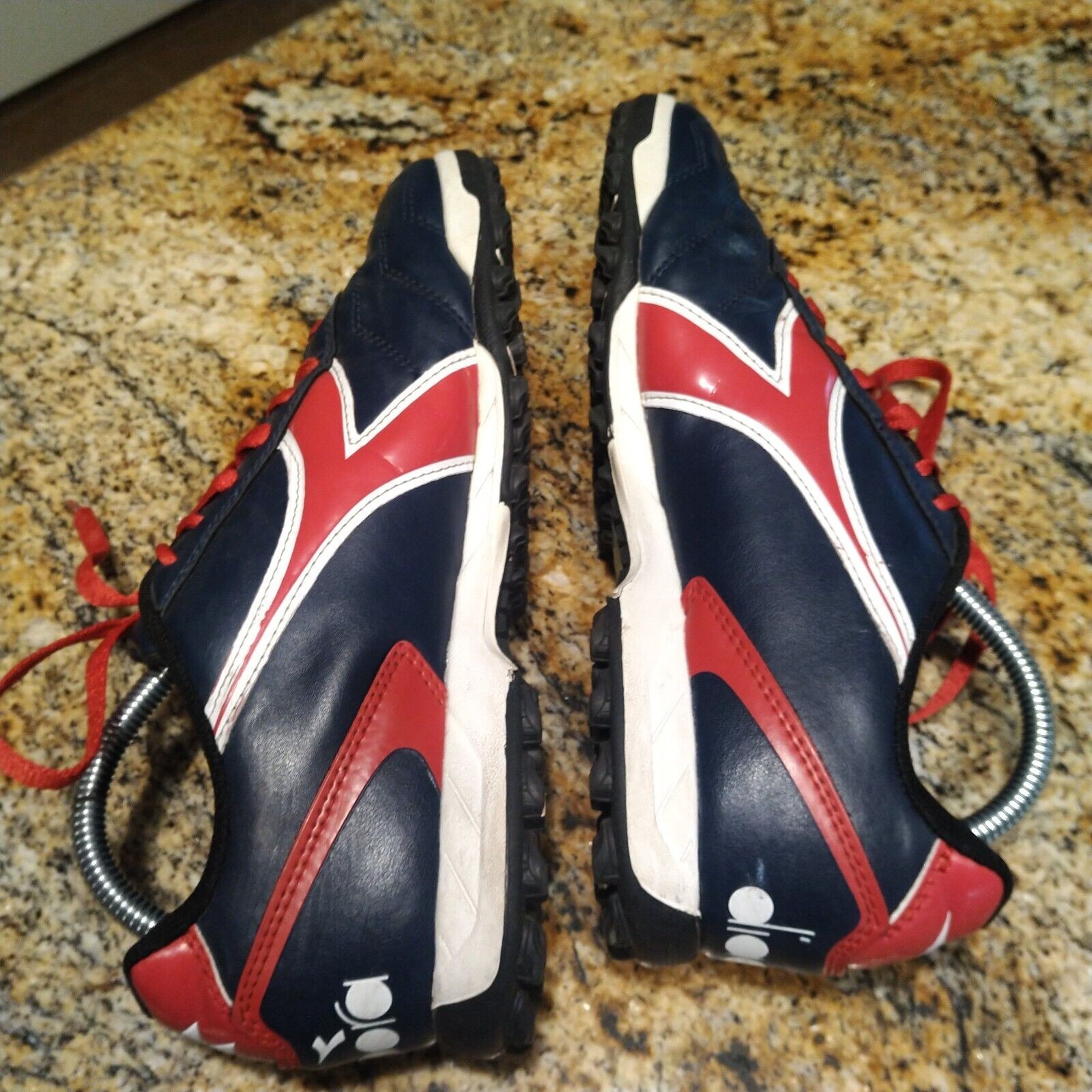 Diadora Capitano ID Indoor Soccer Shoes Navy Blue/Red Women’s Size 9 PO0508