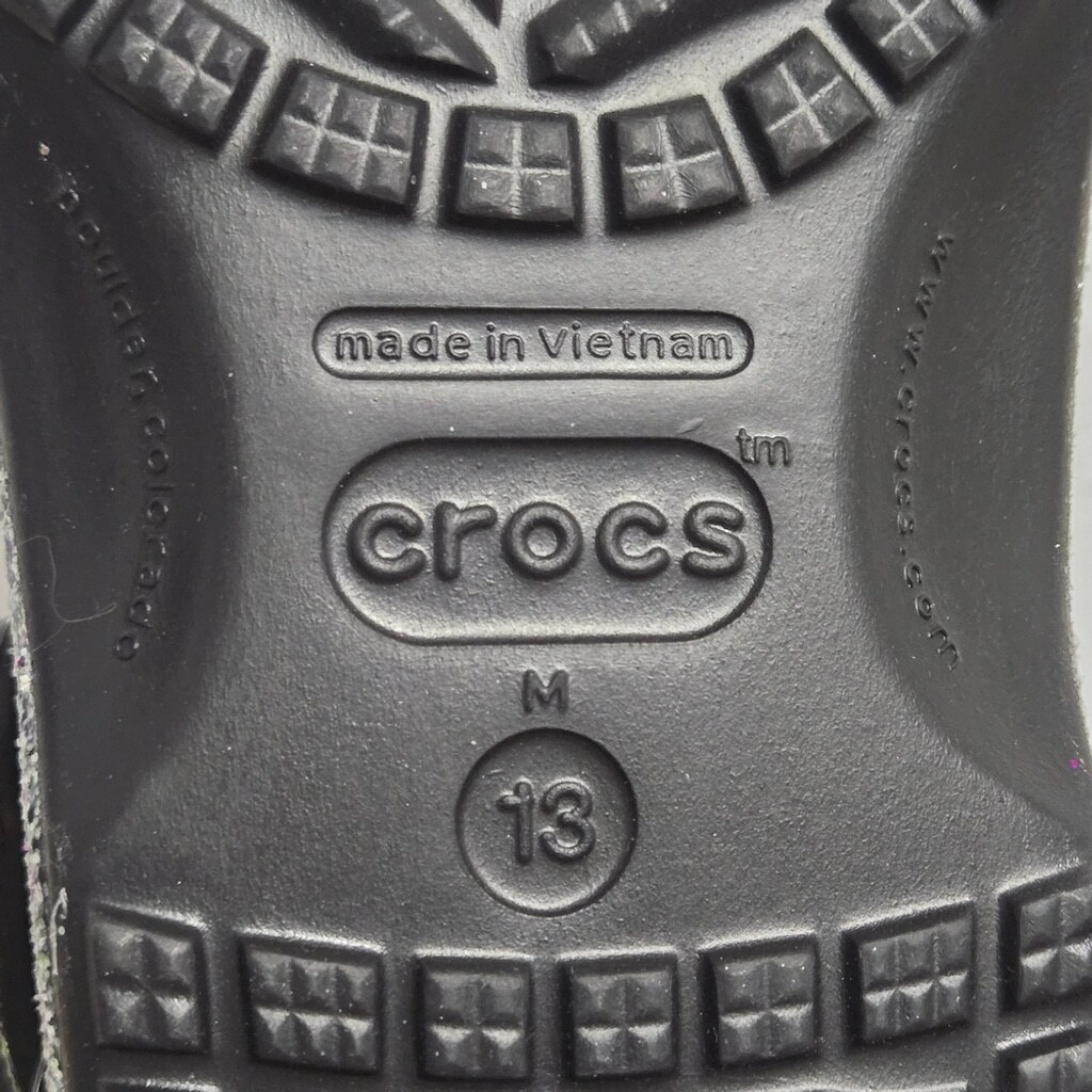 Crocs Unisex-Adult Classic Sparkly Clogs, Metallic and Glitter Shoes Clog 13M
