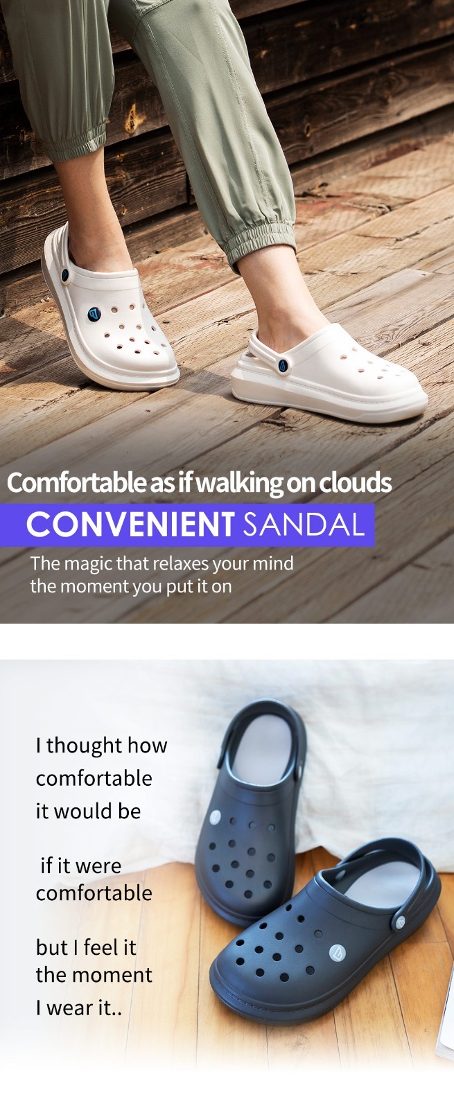 Ballop Convenient Sandals – Lightweight Non-Slip Slip On Shoes for Men & Women