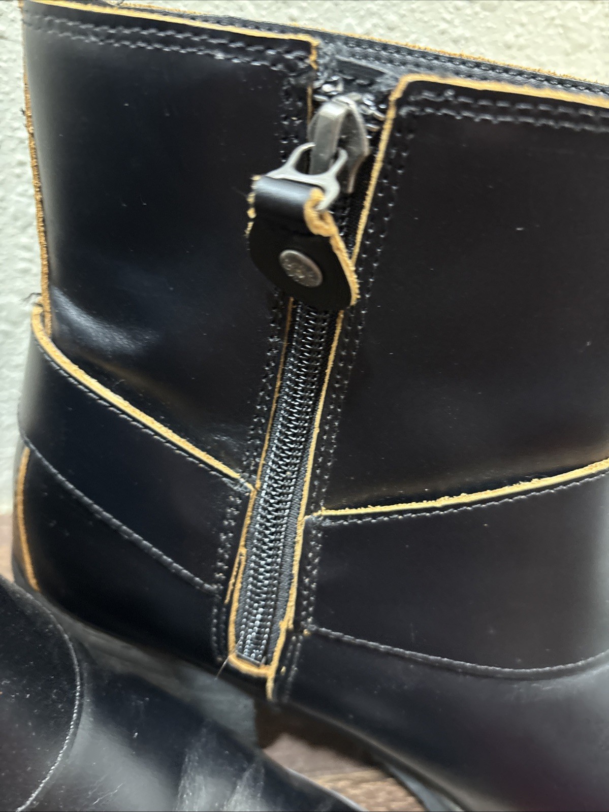 Harley-Davidson Lalanne Women’s 9.5M Biker Boots Black Leather Zip Up