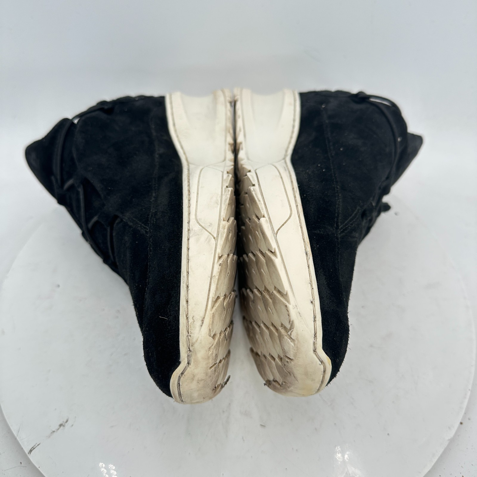 Filling Pieces Women Size EU 38 US 8 Black Suede White Sole Low Top Shoes